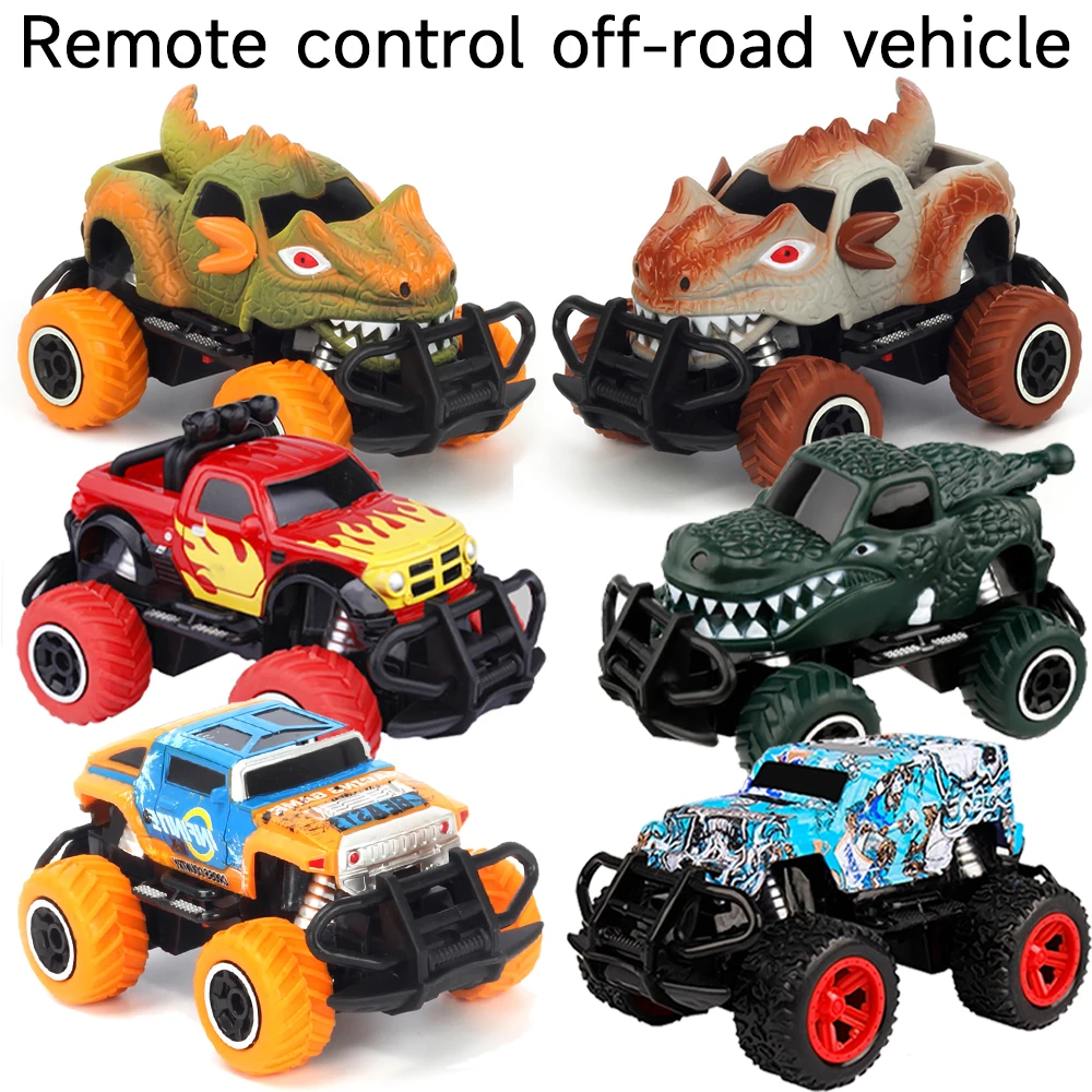 Wireless Remote Control Car Dinosaur Car 1/43 Children's 360 Degree Rotation Toy Boy Girl Toy Jeep Mini Infrared Control