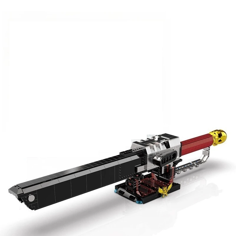 

Electric Serrated Sword Model Building Block Toys SETM Battle Hammer DIY Assembly Difficult Bricks Toy for Boys Adult Gifts