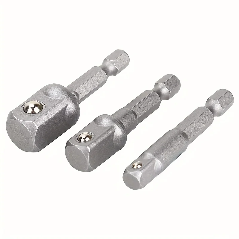 3 szt. 50 mm adapter gniazda amortyzującego obraca wiertło w szybki napęd nakrętki - napęd 1/4 cala, 3/8 cala i 1/2 cala