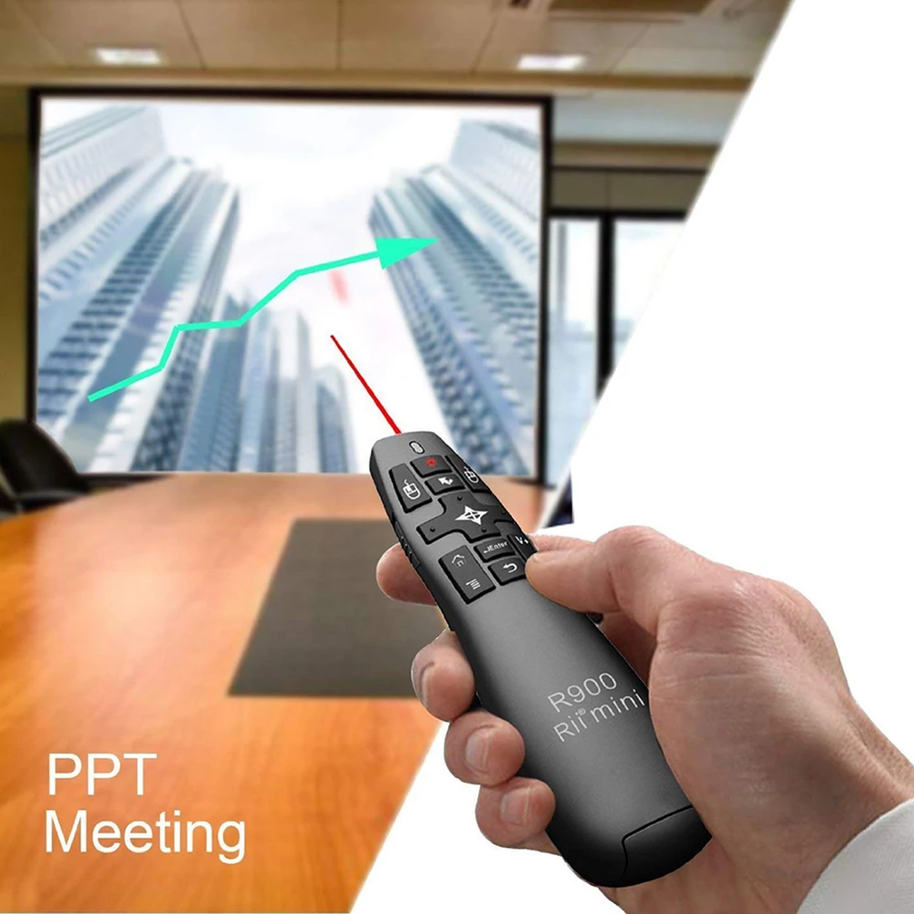 RII Remote Control Nirkabel Mini R900 dengan Mouse Giroskop, Cocok untuk TV Pintar, PC Mini, Konsol Game (PS3-Xbox 360), PC