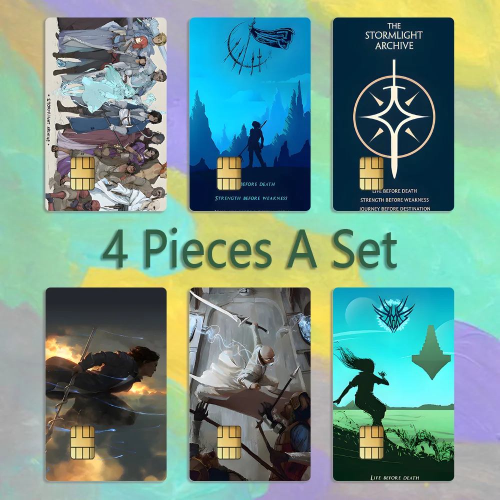 The Stormlight Archive Knights Stickers Credit Visa Debit Bank Charge Card Bus Metro Waterproof Sticker Decal Decoration
