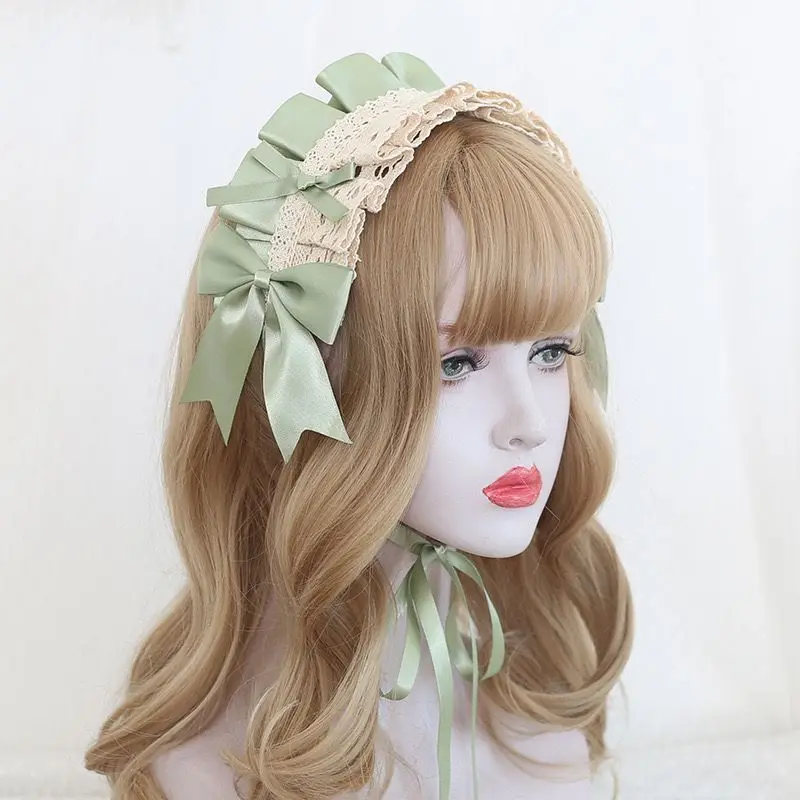 Coiffure gothique Lolita en dentelle pour filles, bandeaux de Cosplay mignons, joli épingle à cheveux douce, accessoire pour cheveux, fait à la main