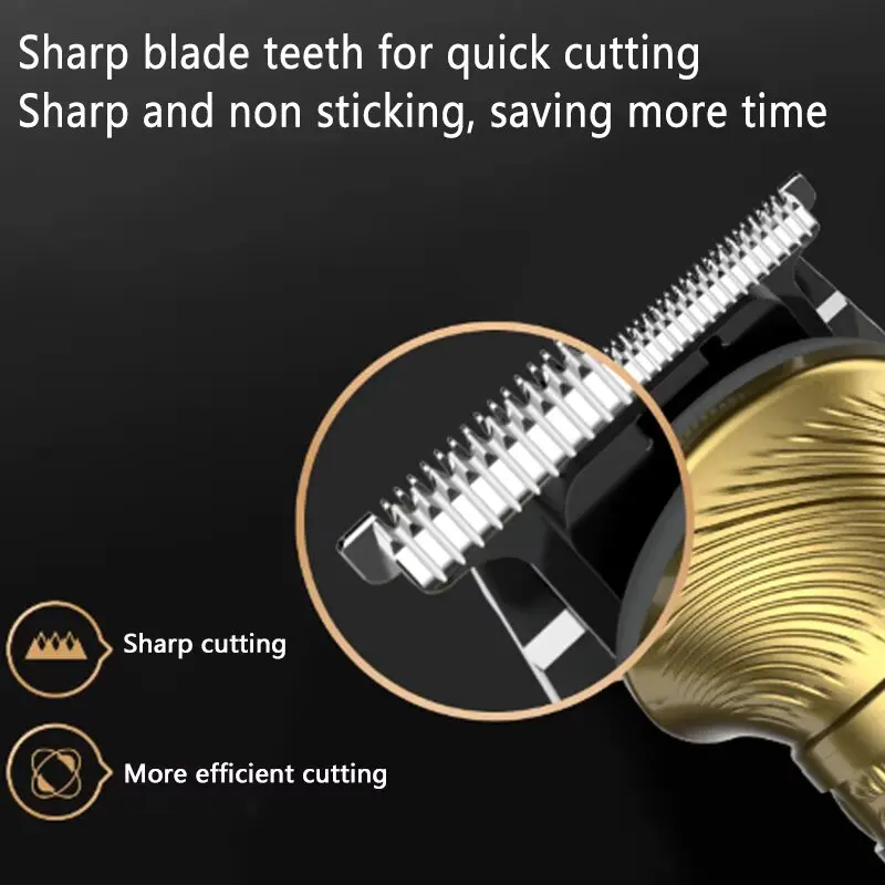 6-In-1 Men's Hair Clipper USB Electric Hair Trimmer 6200 RPM High Power Trimmer Multi Functional Trim Hair Nose Beard Beauty Kit
