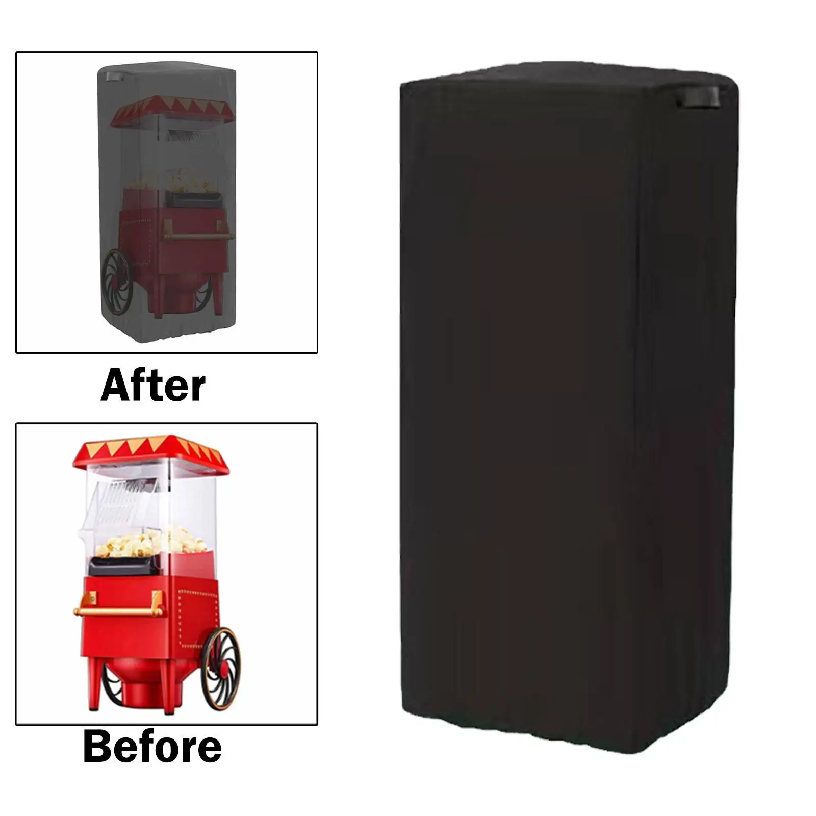 팝콘 카트 커버 청소 및 보관이 용이함 옥스포드 천 방진 찢어짐 방지 방풍 방수 팝콘 기계 카트 커버