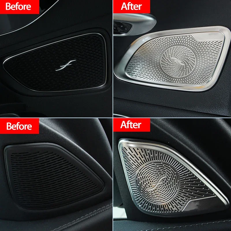 Car Audio Speaker Cover, Door Horn Trim Accessories For Mercedes-Benz C-Class W206 C220 C260 2022 2023 2024