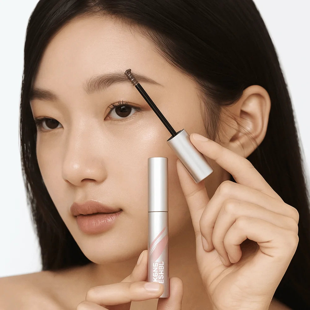 Natural Eyebrow Dye Cream Long-lasting with Folding Brush Brow Dye Pencil Brown/Coffee Waterproof Eyebrow Mascara Daily Use
