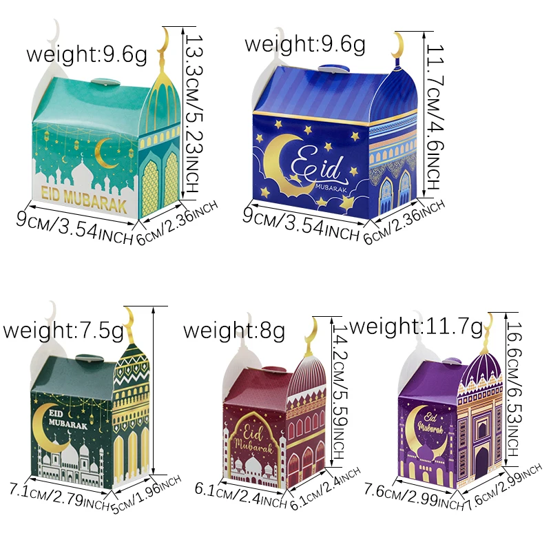 30PCS Ramdan Advent Calendar，30 Empty Boxes for 30 days, Eid Mubarak Coutdown Calendar Fillable Ramadan Gift Box