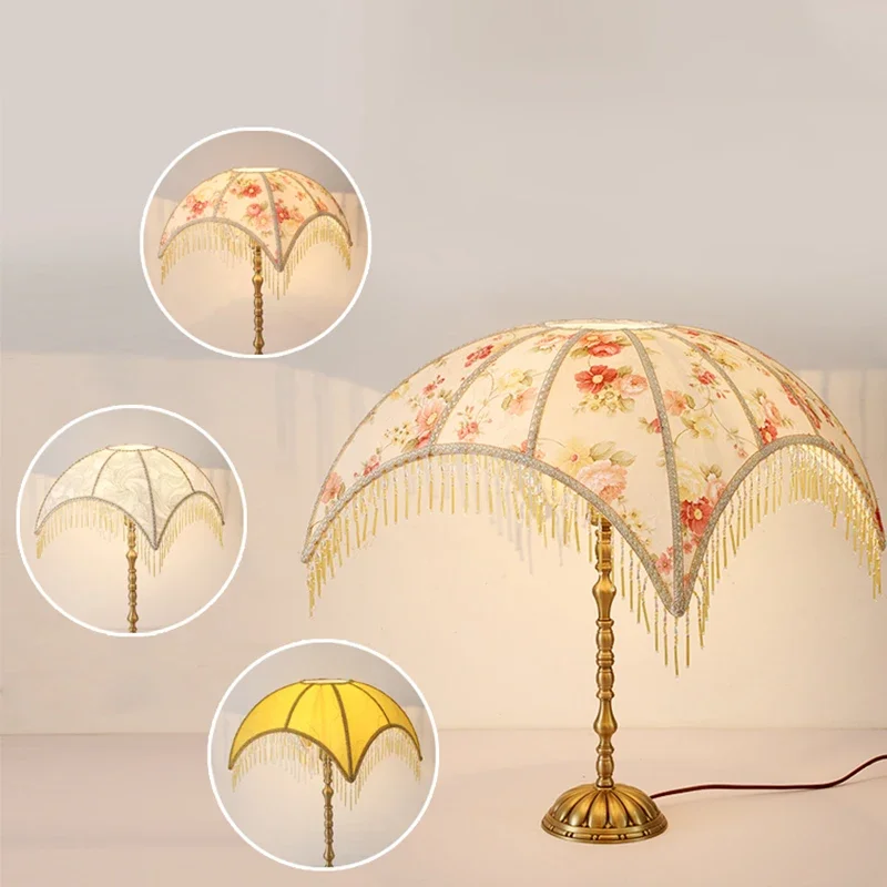 Nordic Style Chandelier Lamp Shade Cloth Bedside Table Ceiling Light Cover Modern Simple Tassel Wall Lamp Floor Lamp Shade