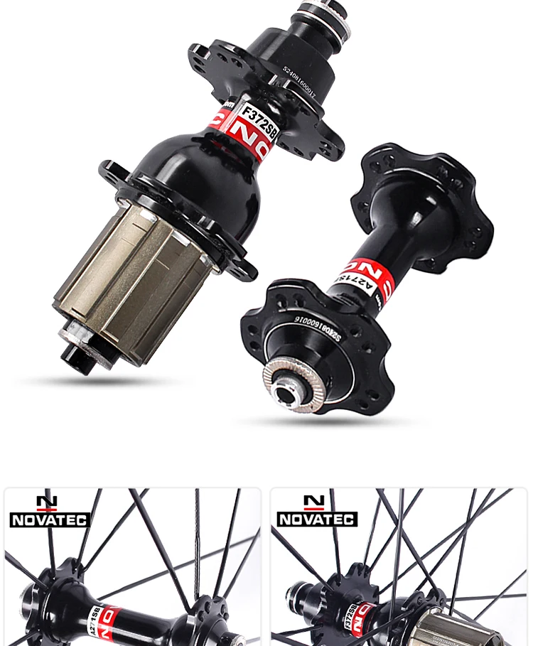 NEU Novatec 700C Rennrad-Laufradsatz Scheibenbremse D981/982SB A271/F372SB F582SB 4 Lager 27/30/40mm Felgenhöhe 4 Lager Laufräder – Detail 11