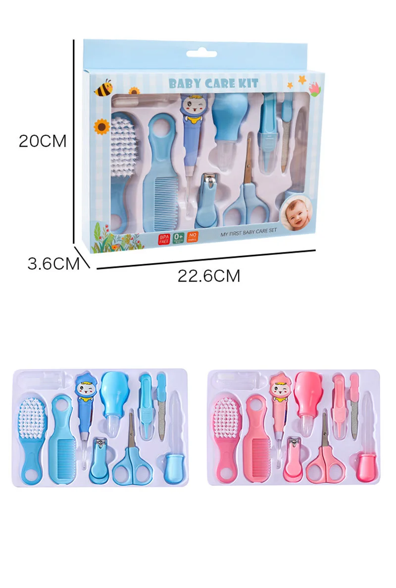 Baby Grooming Daily Health Set, Nail Hair Care Kit, Infant Kids Brush, Pente Manicure Home Acessórios