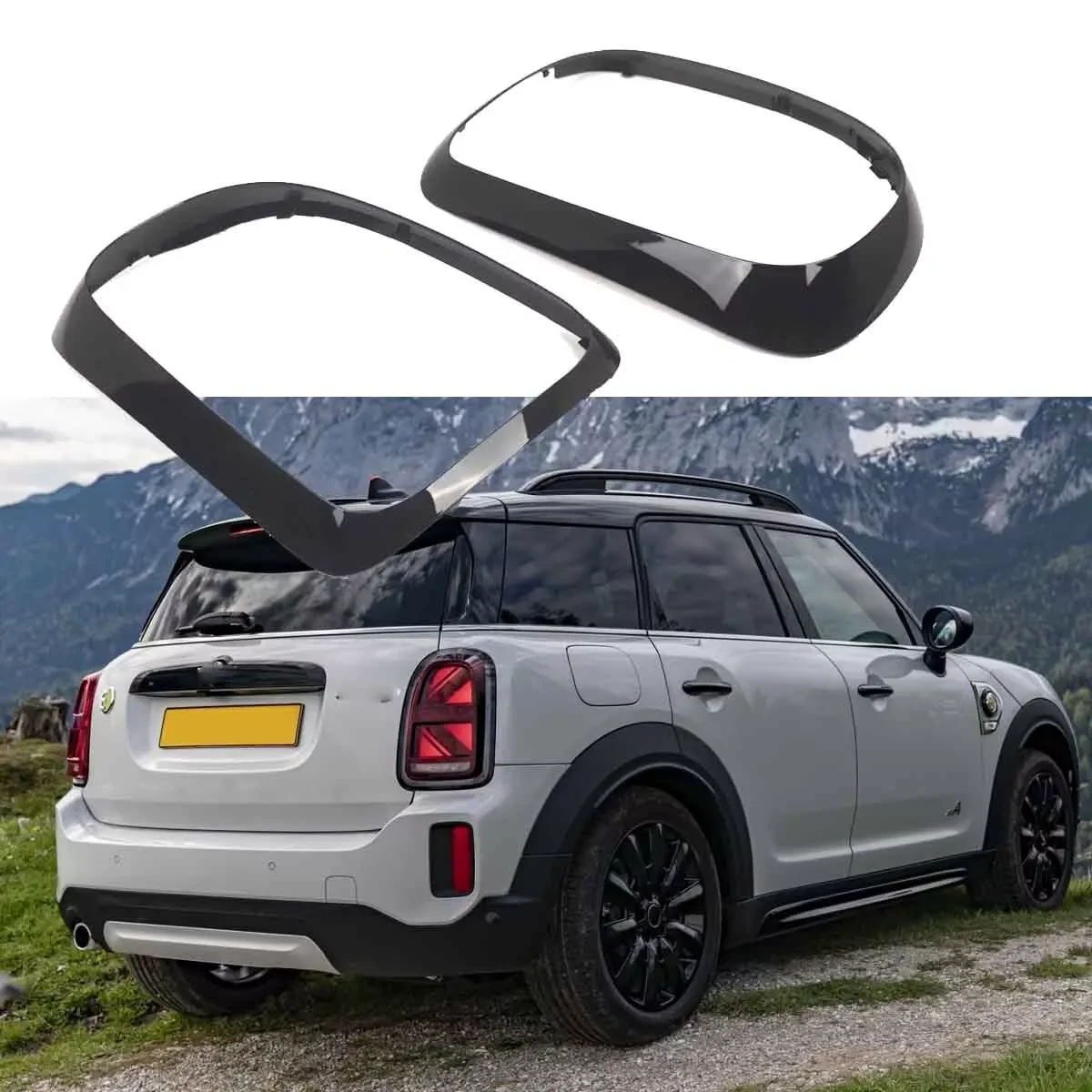 

Ярко-черная накладка на задний фонарь автомобиля для BMW Mini Cooper Countryman F60 2015-2019, рамка заднего фонаря 51712414989