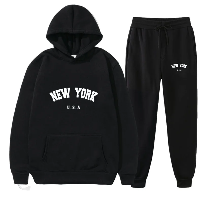 

2025 Men's and Women's Fashion Casual Sweatshirt Set Trend Hoodie Set Outdoor Sports Print Pattern Two Hoodies Hoodie Size S-3XL