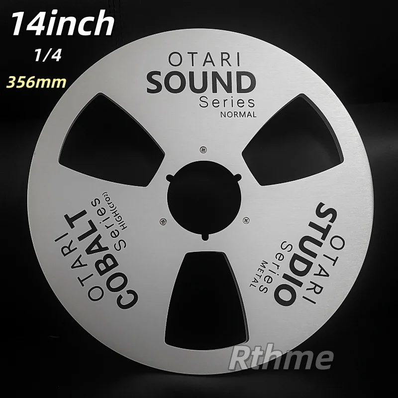 14 Inch X 1/4" 356mm  Aluminum Empty Tape Reel Compatible with Reel-to-Reel Tape Recorders Take-Up Reel for otair