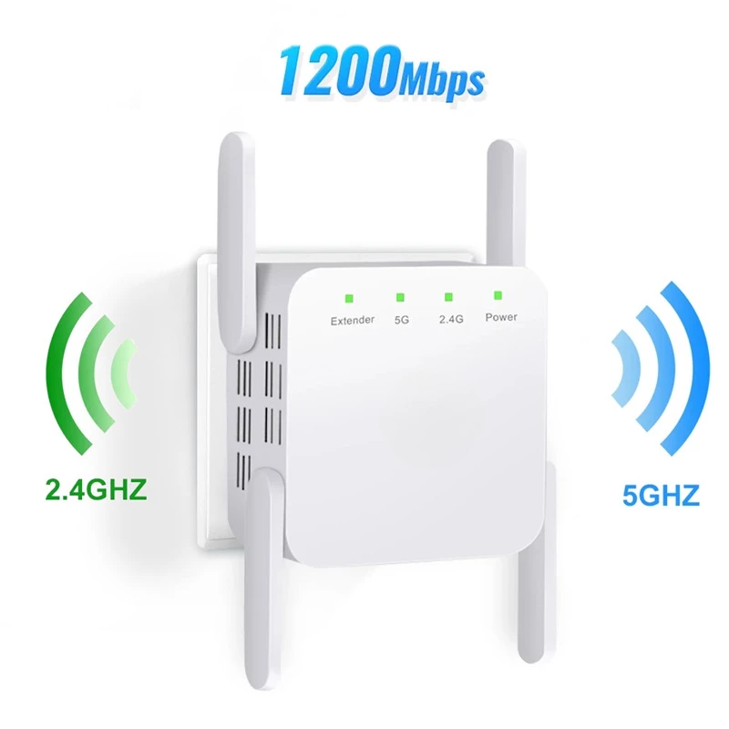 1200M wireless repeater wifi signal amplifier route enhancer