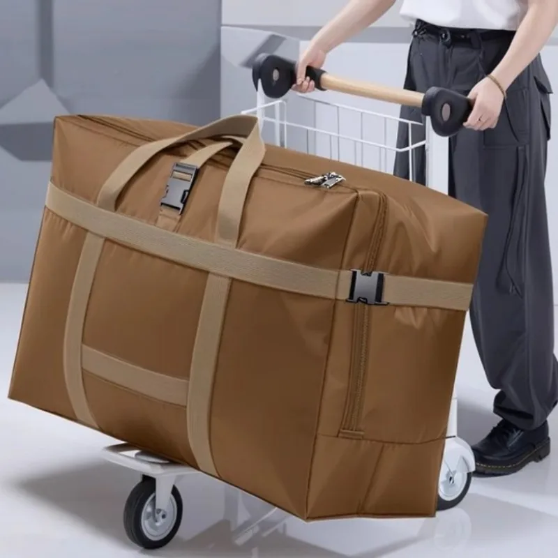 Thick Oxford Fabric Storage Bag Large Move Pack Organizer Waterproof Dual Zipper Reinforced Strap Home Luggage Sorting Carrier