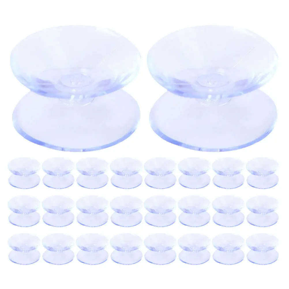 100Pcs Transparent Double-Sided Suction Pads 20Mm for Glass Tables Tiles Polished Wood Anti-Slip Table Top Spacer Bumper Mat