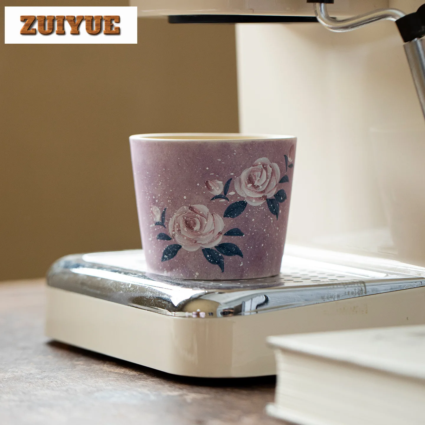 180 مللي رسمت باليد مونيه روز فنجان زن وعاء شاي أكواب واحدة تذوق الشاي كوب شخصي Jianzhan ماستر أكواب حفل الشاي الحرفية #4