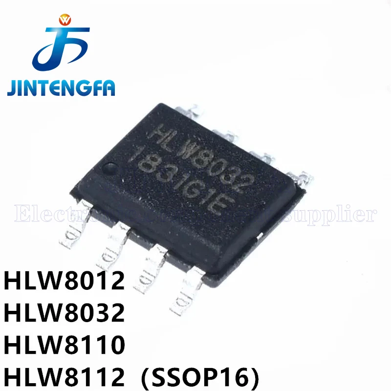 10PCS HLW8110 HLW8012 HLW8032 SOP-8 High-precision Single Phase Multifunction Metering Chip IC SMD