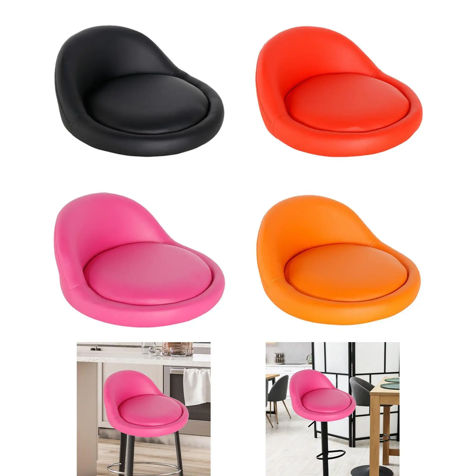 Salon Bar Stool Seat Cushion, Chair Cushion, Easy to Clean, , for Kitchen, Easy Installation for Barbershops And