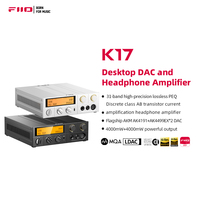 FiiO K17 Desktop DAC&Headphone Amplifier AK4191+AK4499EX*2 , 31-band PEQ, MQA,Support DSD512 32Bit/768kHz with Remote Control