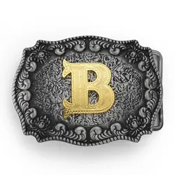 Western Cowboy letter belt buckle - stylish and unique stylish waist accessory