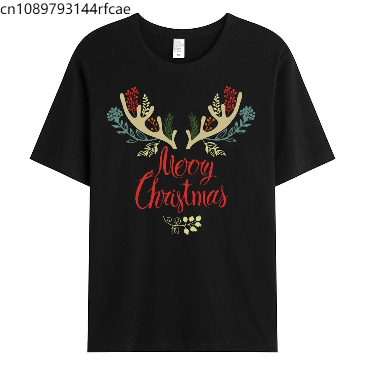 

Merry Christmas gifts familyunisex 100% cotton topteeHarajuku Fashion oversize shorttshirt 025