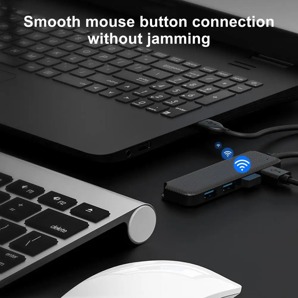 Docking Station 4-in-1 Usb 3.0 Hub 4-port Multifunctional Docking Station High-speed Data Transfer Adapter Plug Play for Laptop