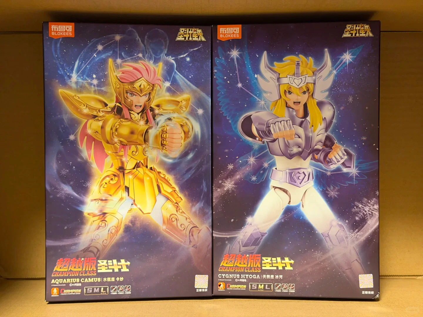Auf Lager BLOCKES Saint Seiya Gold Wassermann Camus Cygnus Hyoga Taurus Aldebaran ​ Zusammengebautes Modellspielzeug CLASSIC CLASS Gold Saint
