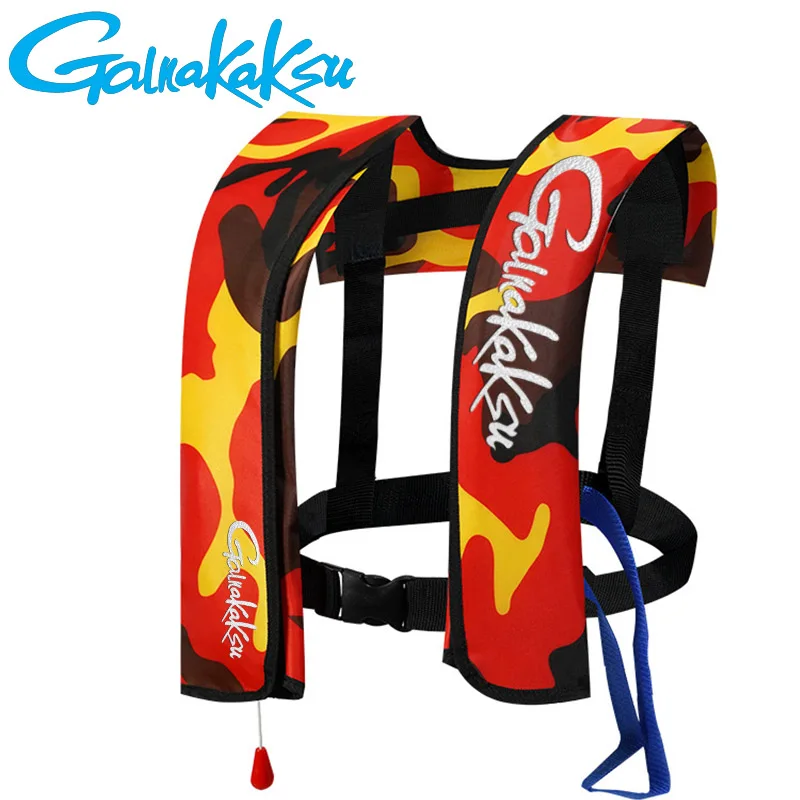 2023 New Adult Inflatable Fishing Life Jacket Fast Manual Inflatable Emergency Rescue Life Vest Outdoor Surfing Life Jacket