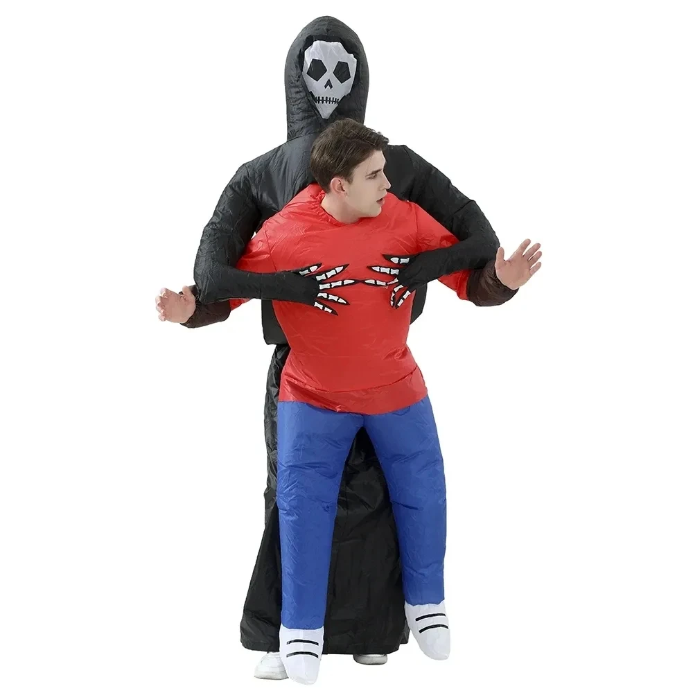 

Inflatable Halloween Costume Toy Blow Up Suit Party Cosplay Suit Fancy Dress Grim Reaper Inflatable Costume for Adults