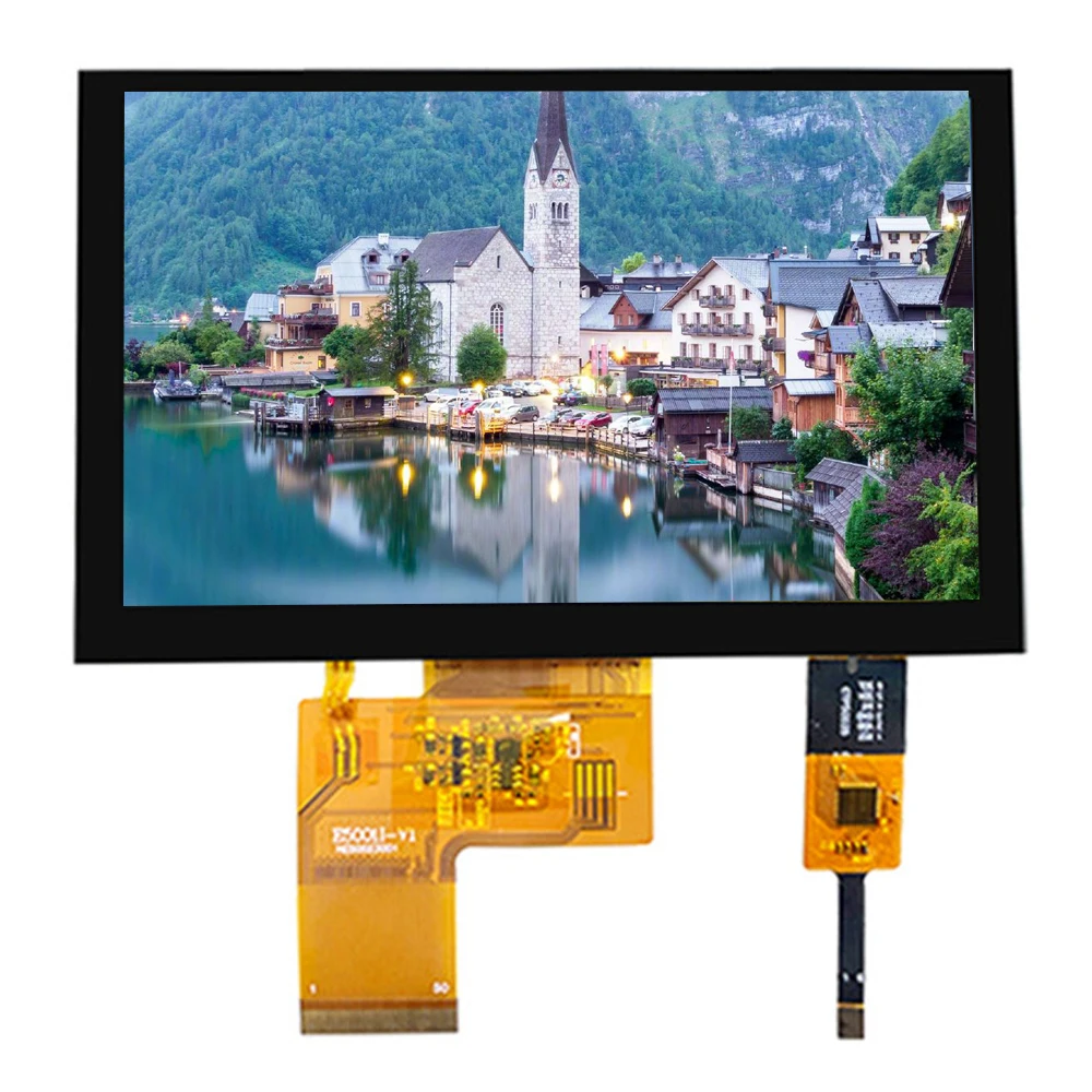 5 Inch TFT LCD Display Module 800*480 RGB IPS 3.3V ILITTEK Driver 500 Illumination Capacitive Resistance Touch Screen 40Pin