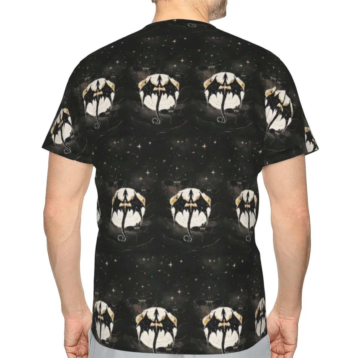 Fourth Wing Dragon 100% Cotton T-Shirt Men'sClassic T Shirts Men Crew Neck Short Sleeve