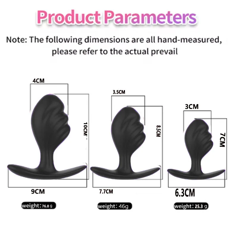 Silicone Curved Butt Plug Purple/Black Flared Base Anal Plug P-Spot G-Spot Stimulator Prostate Massager for Men And Women - view 2