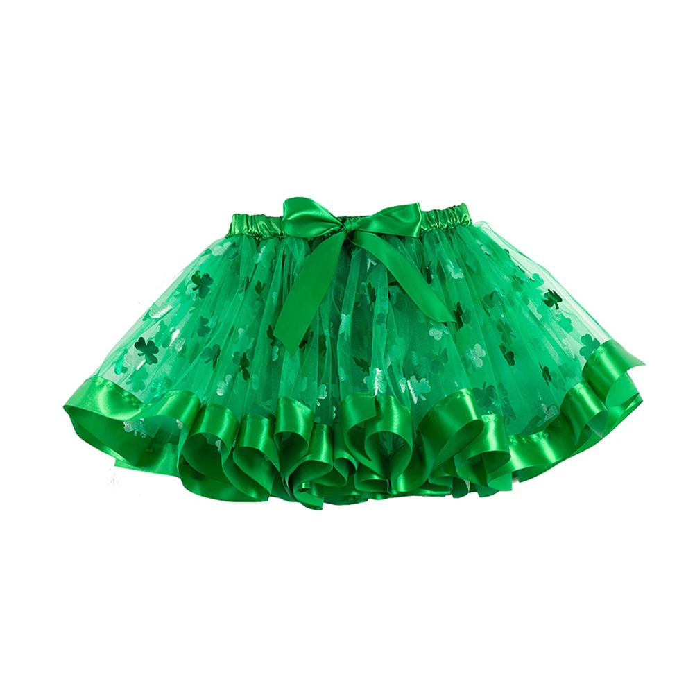 

Tutu Skirt Girls Elastic Waist Sequins Bowknot Princess Birthday Party Costume Tulle Skirts