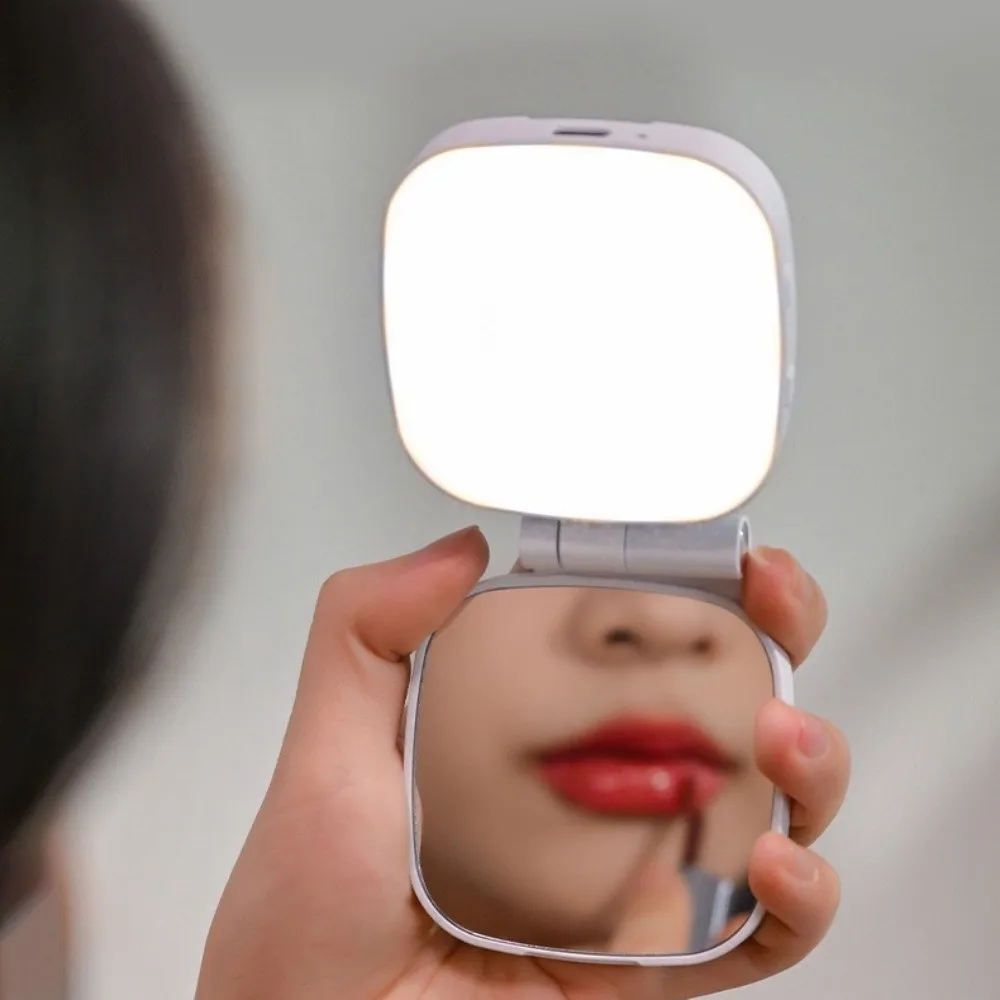 360° Rotation Magnetic Phone Selfie Light 3 Color with Makeup Mirror Mobile Phone Fill Light Portable Detachable