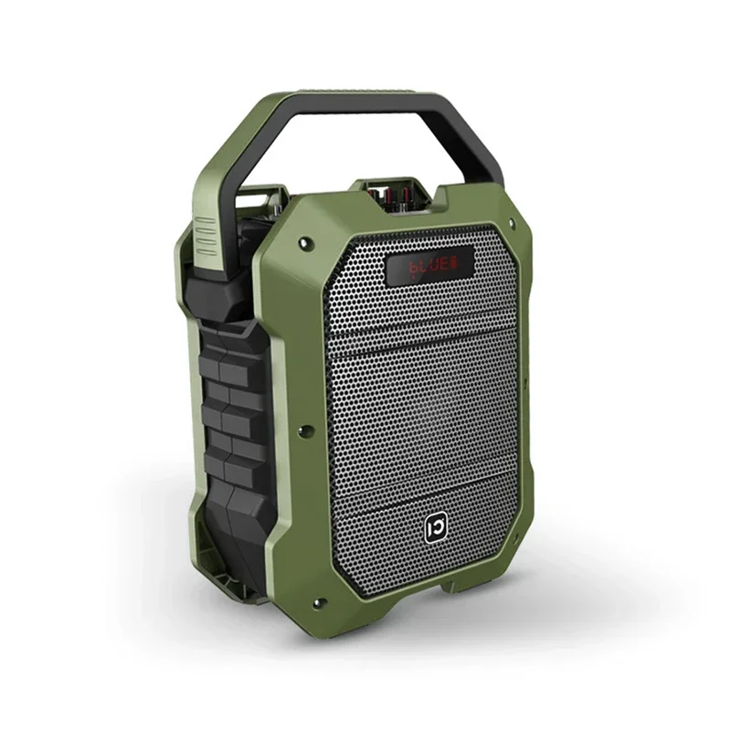 SHIDU 80W Portable 8 Inch Treble Bass ECHO Sound FM Radio Outdoor Party Rechargeable Karaoke Speaker