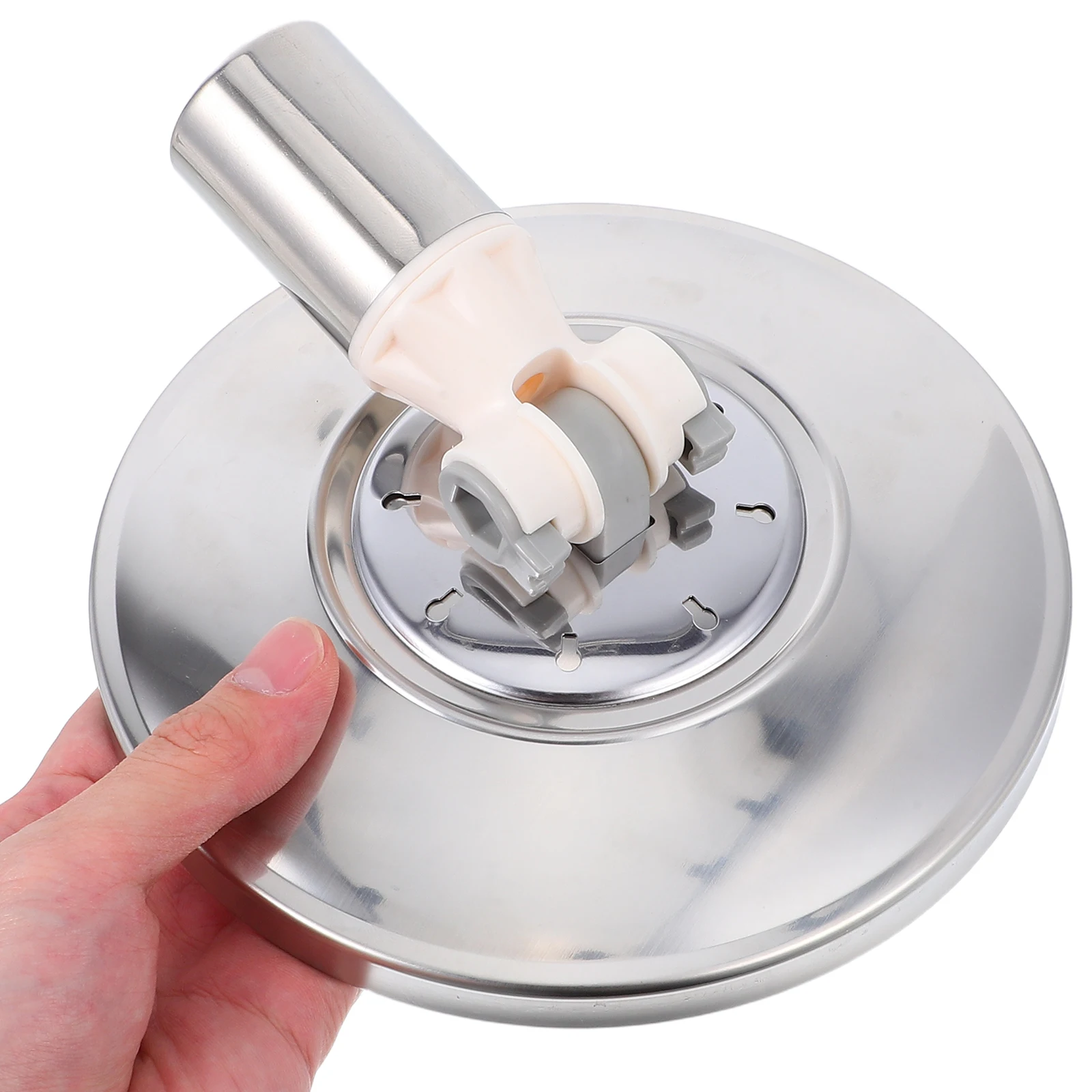 

Stainless Steel Universal Rotating Mop Head Replacement Spinning Base Round Mop Head Disc Repair Part Mops Adapter Attachment
