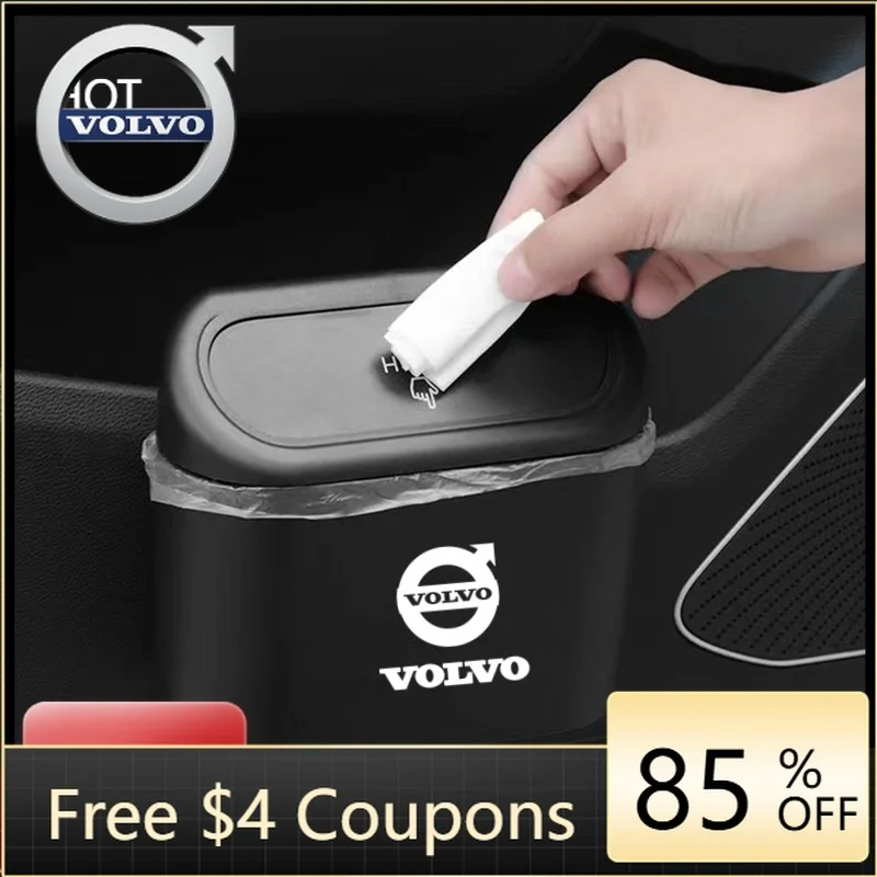 

Новые эмблемы 2026 года: Подвесной автомобильный мусорный бак/контейнер для мусора для Volvo XC60, XC40, XC90, V40, V90, V60, S80, S60, S90, C40