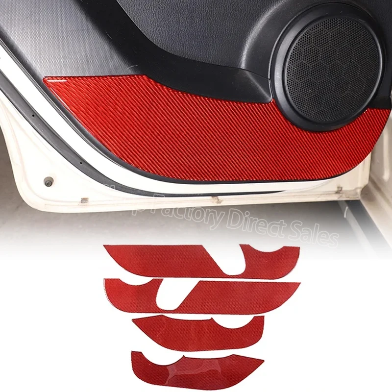 

Для Kia Soul AM 2009-2013: Мягкие накладки из карбонового волокна на двери автомобиля, защита от ударов, аксессуары для декора салона