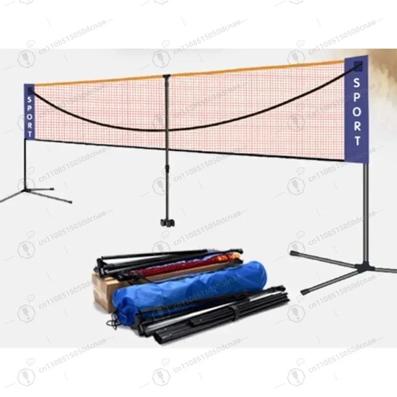Foldable Portable Badminton Tennis Stand 6.1M Height Adjustable Net for Training Volleyball Soccer
