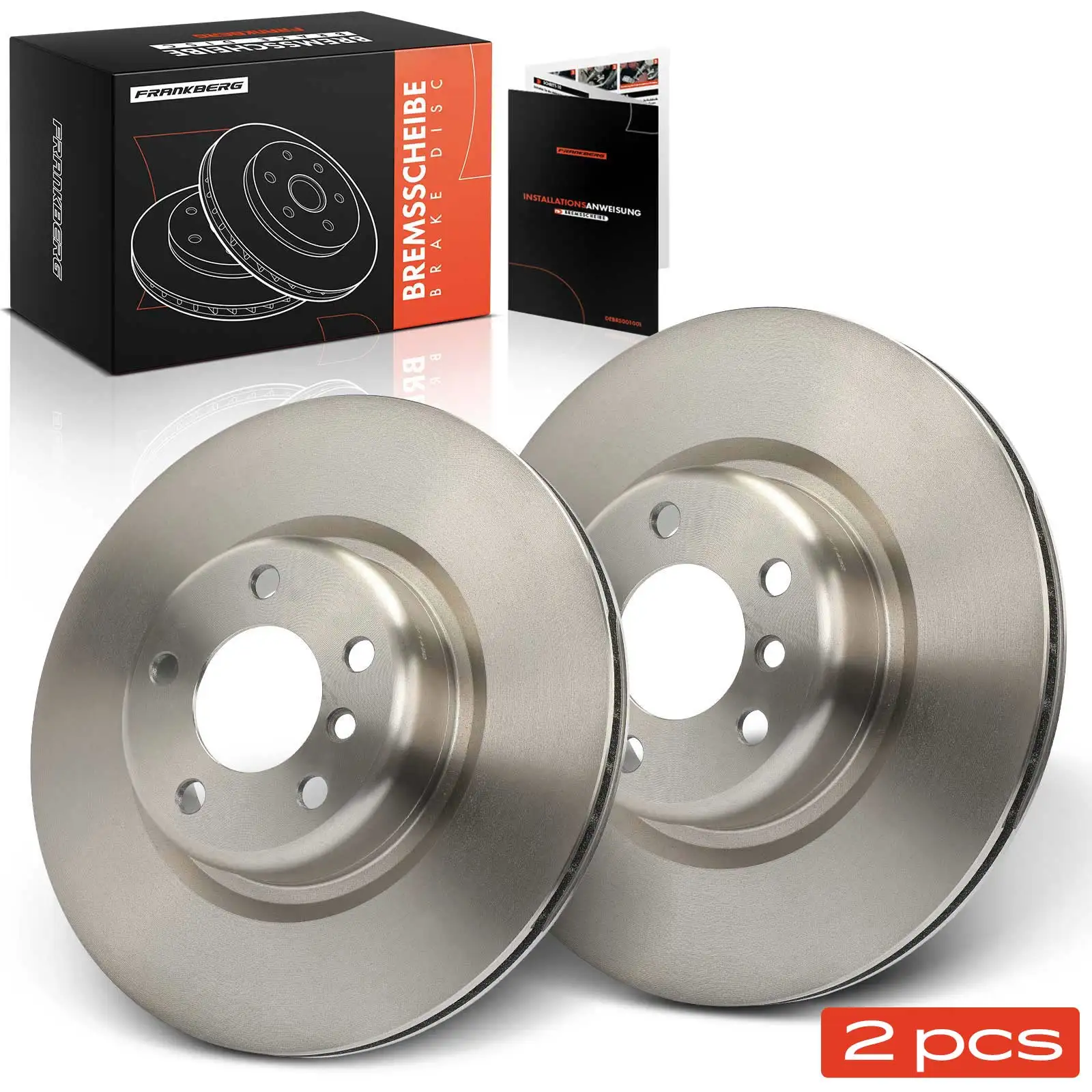 Frankberg 2x Remschijven Achteras voor BMW F20 F21 F23 F22 F87 F30 F80 F31 F32 F82 F36 2011-2021 34206797605