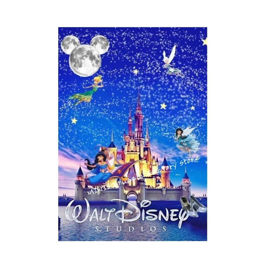 ディズニー城漫画ジグソーパズルミッキー 108/200/300/500/1000 ピース木製ワンピースパズル大人のギフトフロアパズル