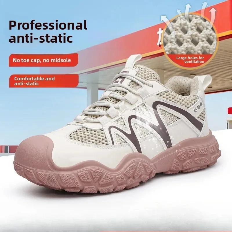Anti-static Shoes Women's Summer Breathable Labor Insurance Shoes Wear-resistant Comfortable and Not Tired Feet Work Shoes
