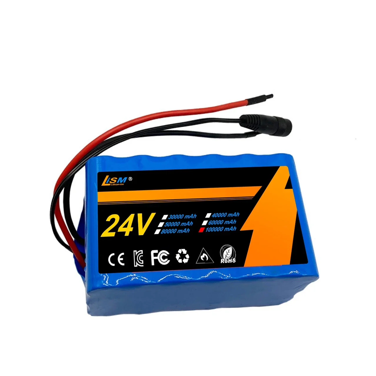 NEW 24V Battery Pack 7S3P 18650 Lithium-Ion 100Ah with 20A Balanced BMS +29.4V 2A Charger