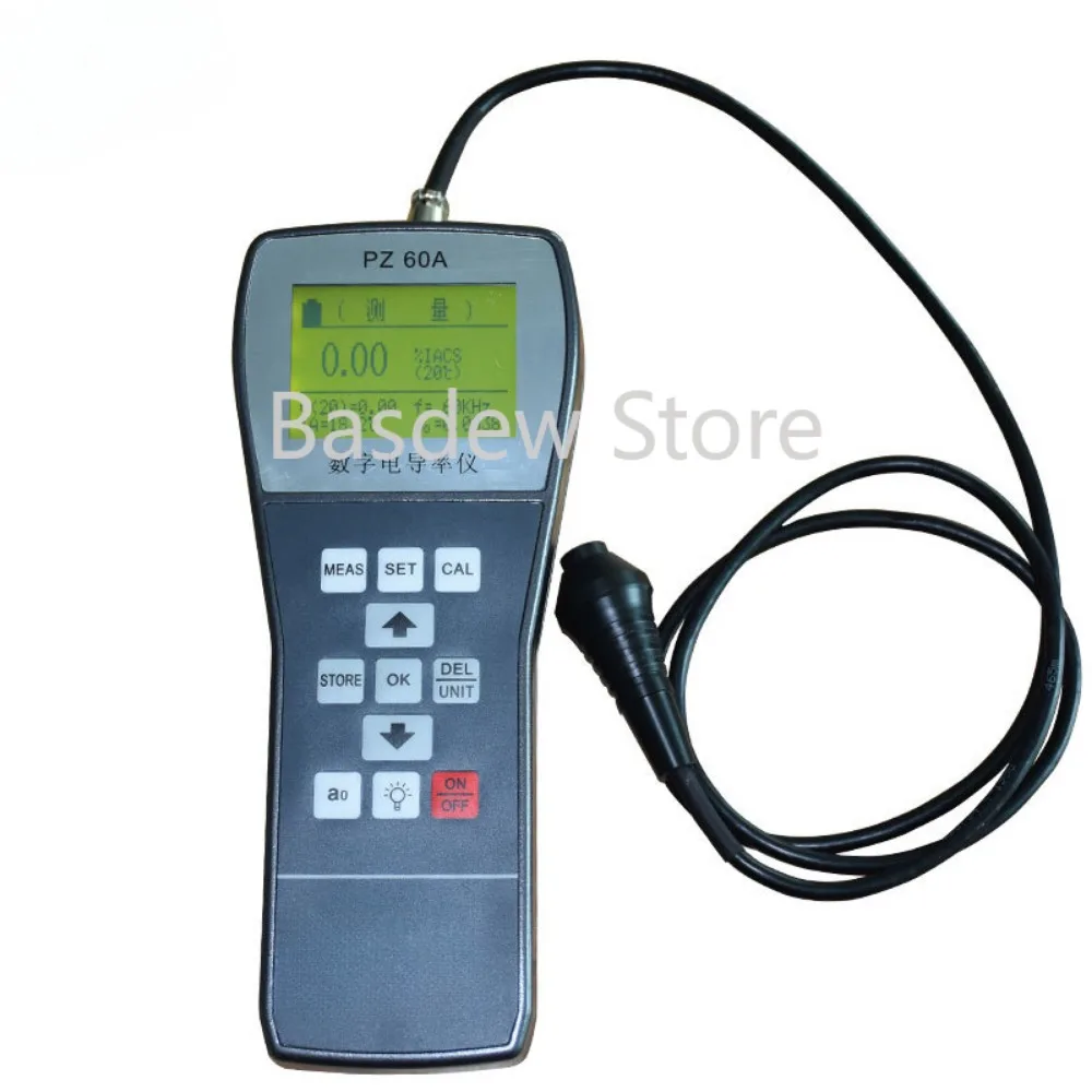 PZ-60A Portable Digital Metal Electrical Conductivity Meter Aluminum Purple Brass Row Conductivity Tester