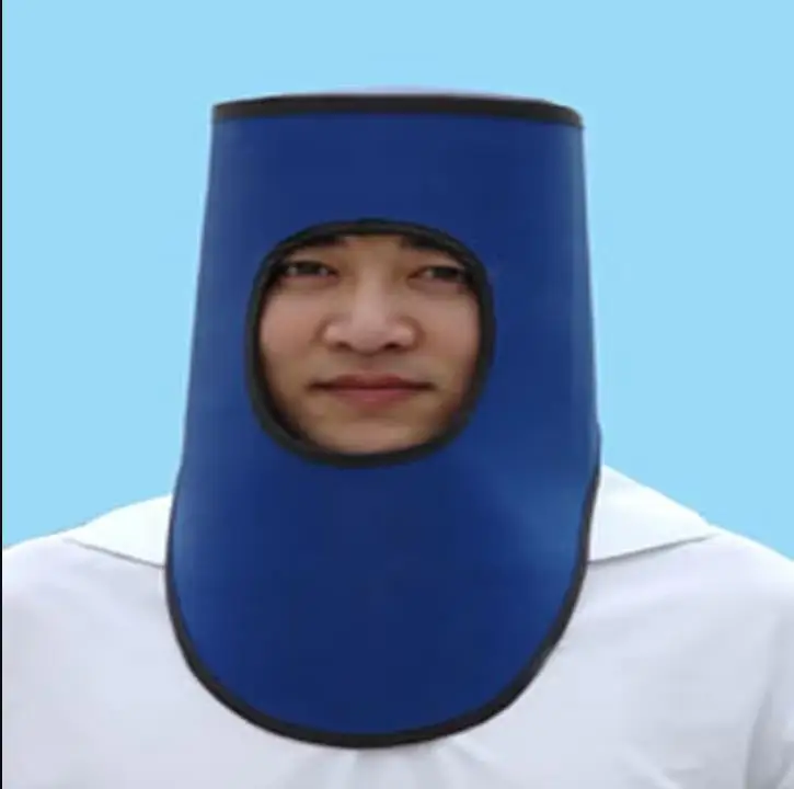 cheap 0.35mmpb X-ray protective cap  lead rubber head and thyroid protection hat.Y-ray shield Connection cap with collar.