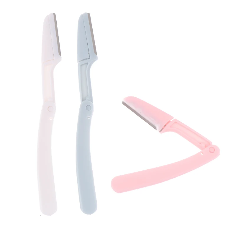 1 Pcs Eyebrow Trimmer Makeup Tools Safe Eye Brow Razor Face Body Hair Removal Shaver Blades Women Eyebrows Shaping Knife