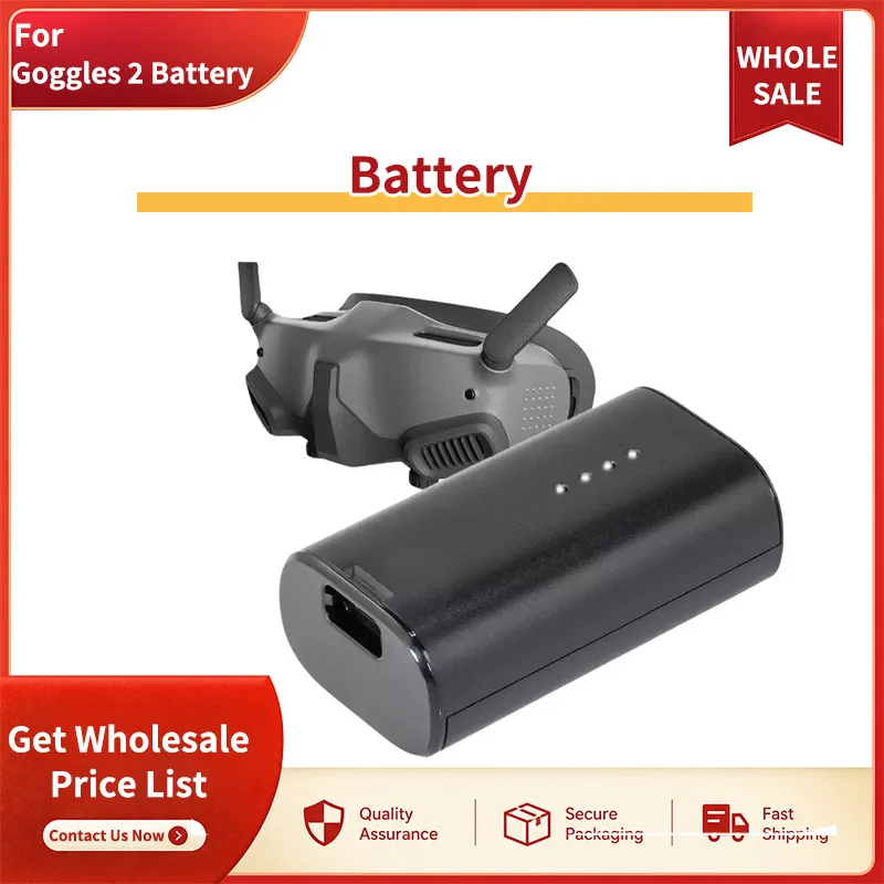 SNQP 2600mAh 7.2V Power Battery Compatible With DJI FPV Goggles V2 Long Service Life Replacement Component