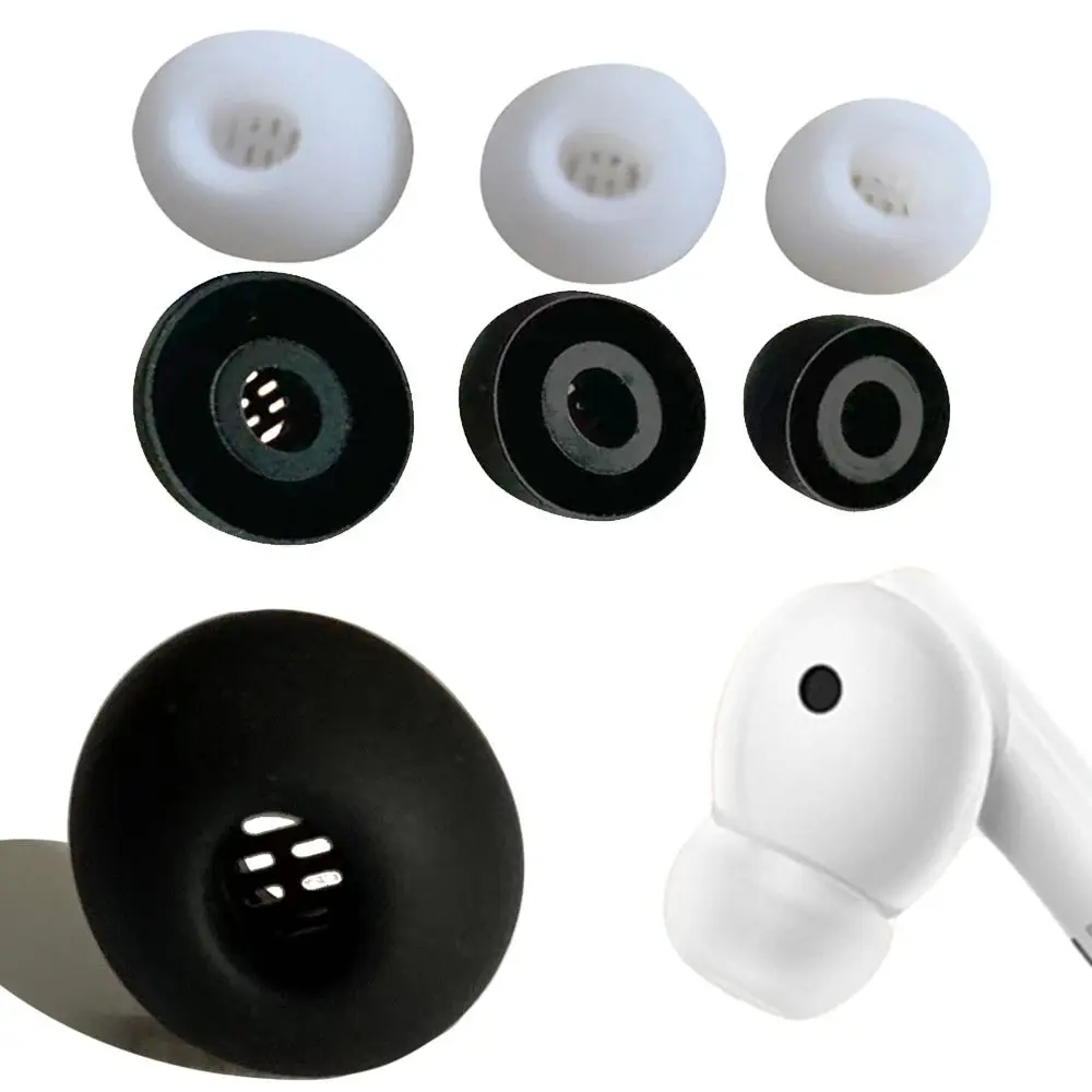 6pcs L/M/S Silicone Earbuds Cover Anti-Slip Dustproof Ear Tips Protector Replacement Eartips for HUAWEI FreeBuds 5i