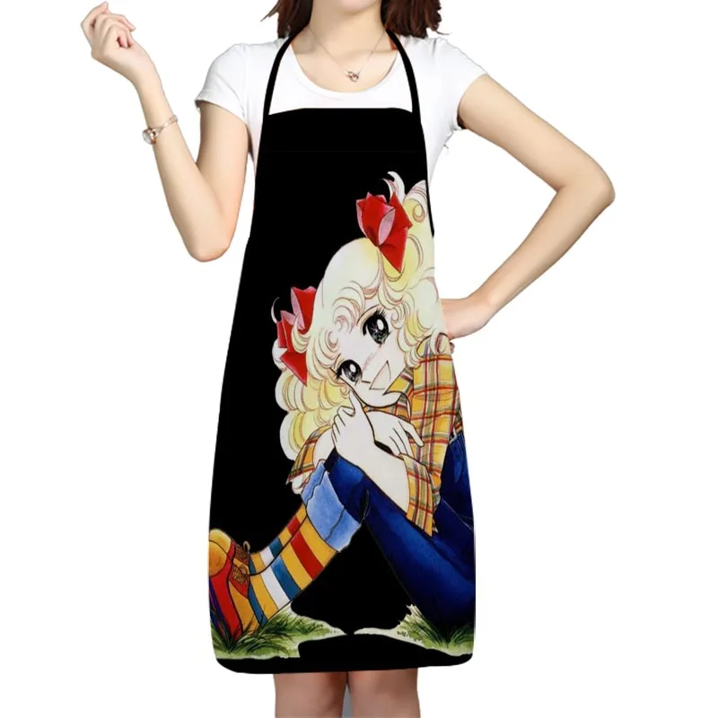 Candy Candy Anime Girl Kitchen Apron Funny Oxford Fabric Aprons For Men Women Home Cleaning Tools Creative Gifts 1028